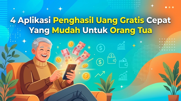 4 Aplikasi Penghasil Uang Gratis Cepat Yang Mudah Untuk Orang Tua