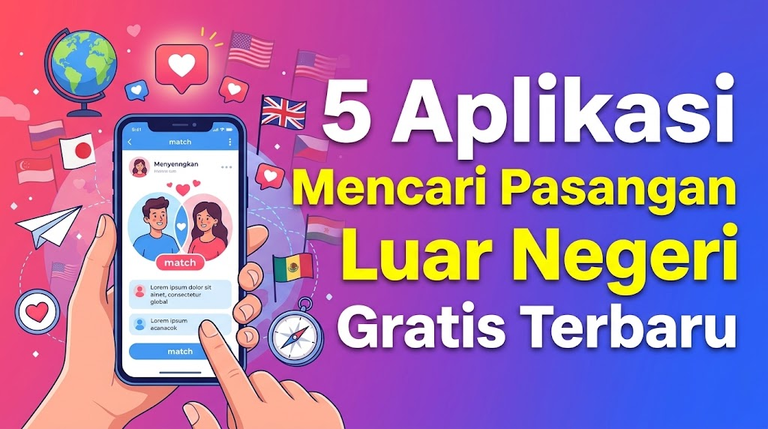 5 Aplikasi Mencari Pasangan Luar Negeri Gratis Terbaru
